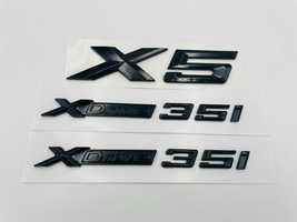 Set embleme compatibile BMW X5 x-drive 35i negru