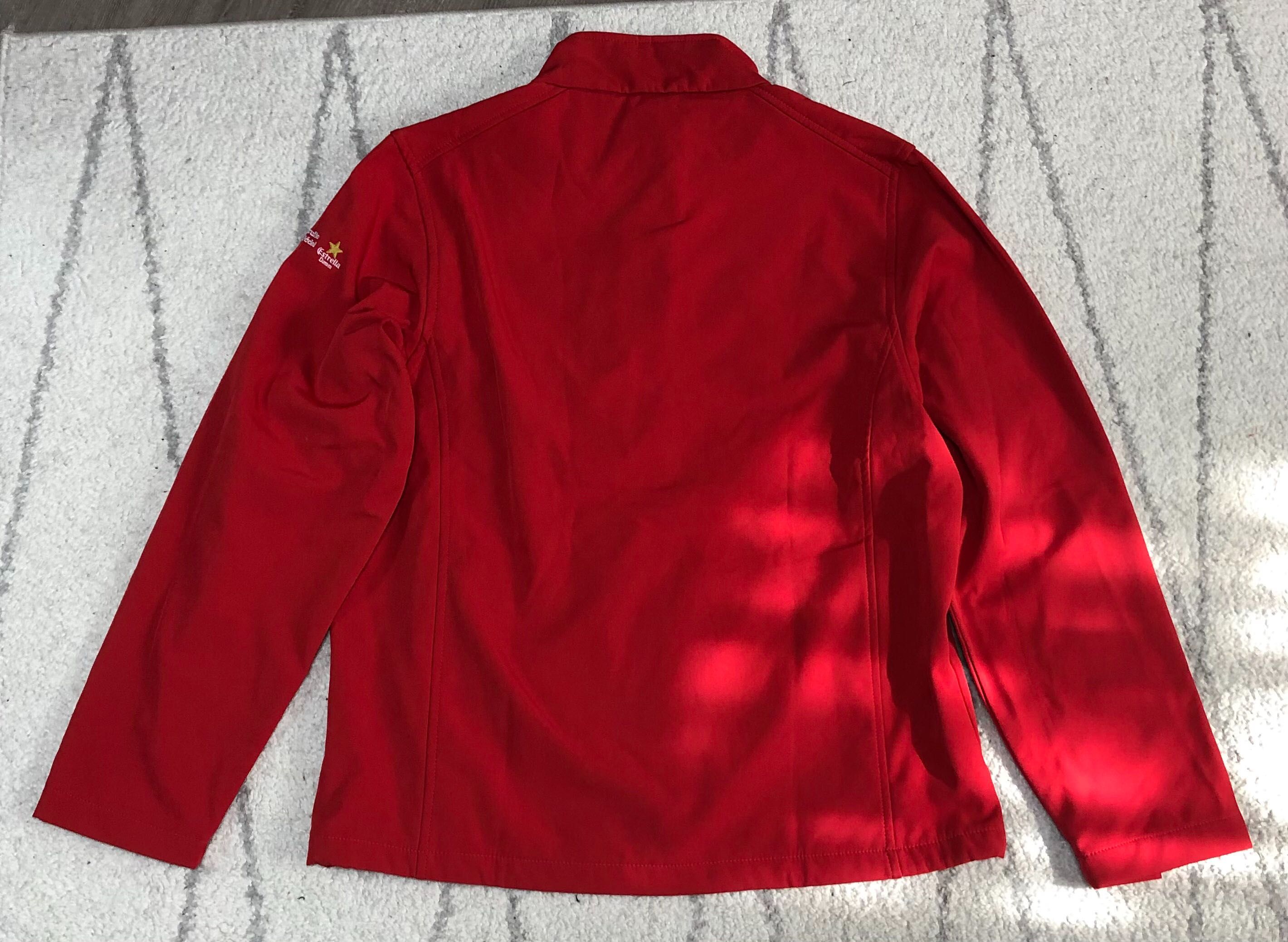 Bluza rosie cu fermoar marime L, XL bluza trening rosie jacheta l, xl