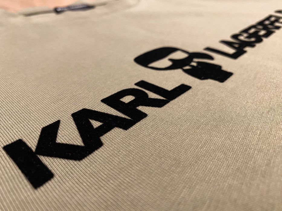 KARL LAGERFELD, ОРИГИНАЛНА тениска , зелена , размер: L и XL