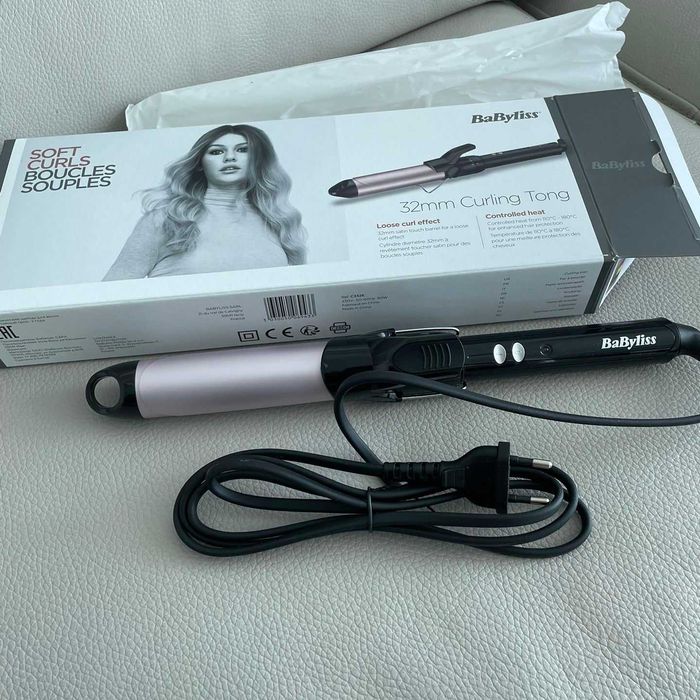 Ondulator BaByliss C332E 180 grade Placa de par Invelis ceramica 32mm