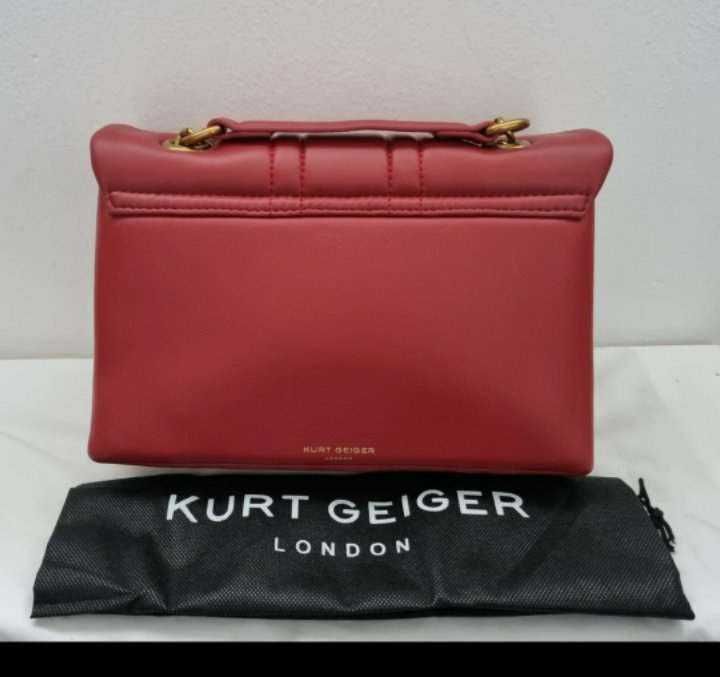 Дамска чанта Kurt Geiger London Kensington Union Jack- естествена кожа