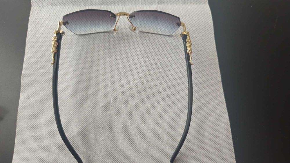 Ochelari de soare Cartier Rimless 8835 lentila degrade
