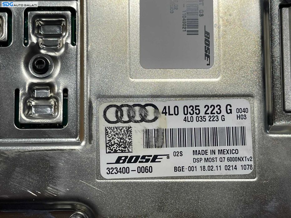Statie Amplificator Audio Bose Audi Q7 Facelift 2007 - 2015 Cod 4L0035223G [B3118]