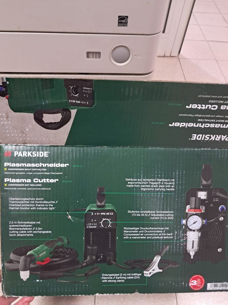 Плазмена резачка Parkside PPS 40 C3, нова