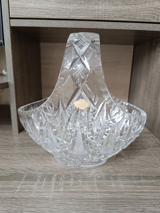 Ваза Корзина. ГДР хрусталь
