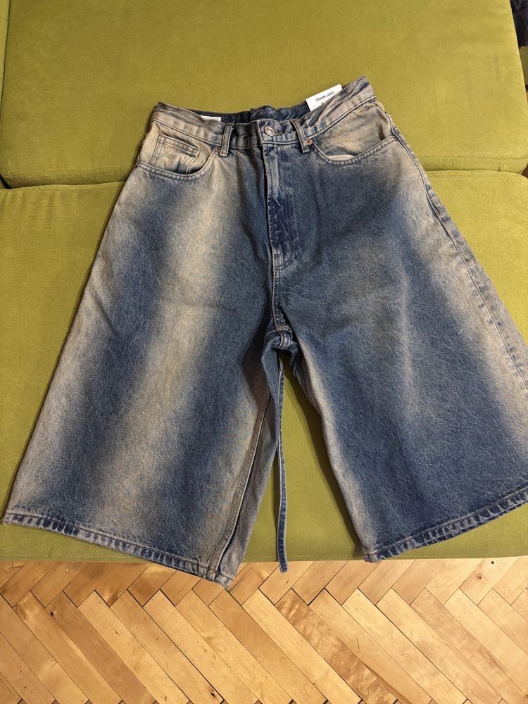 Мъжки дънкови къси панталони ZARA