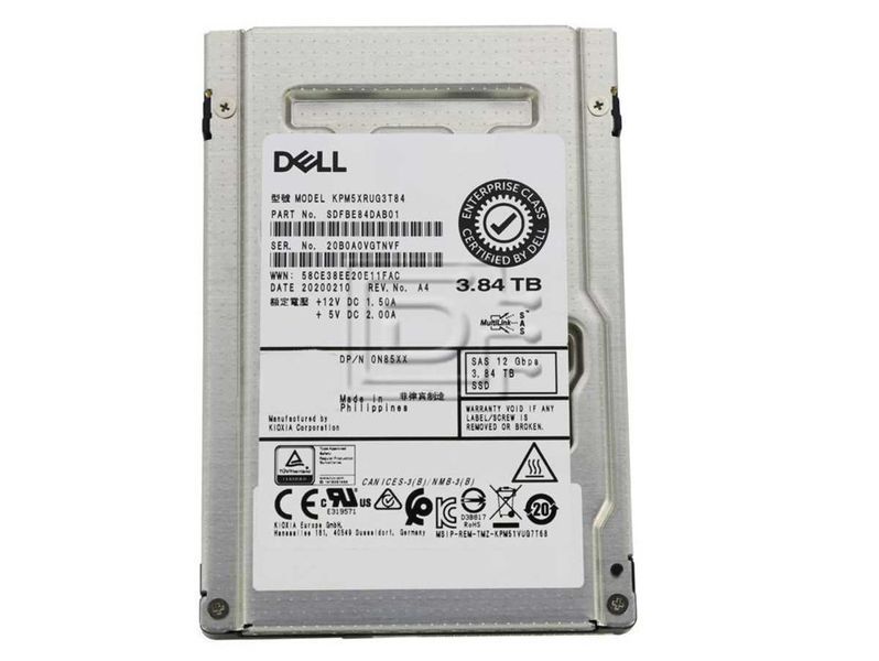 SSD Server SAS 2.5" Dell KPM5XRUG3T84 3.84 TB | NOU in plastic bag