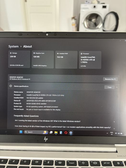 Laptop HP EliteBook 840 G7