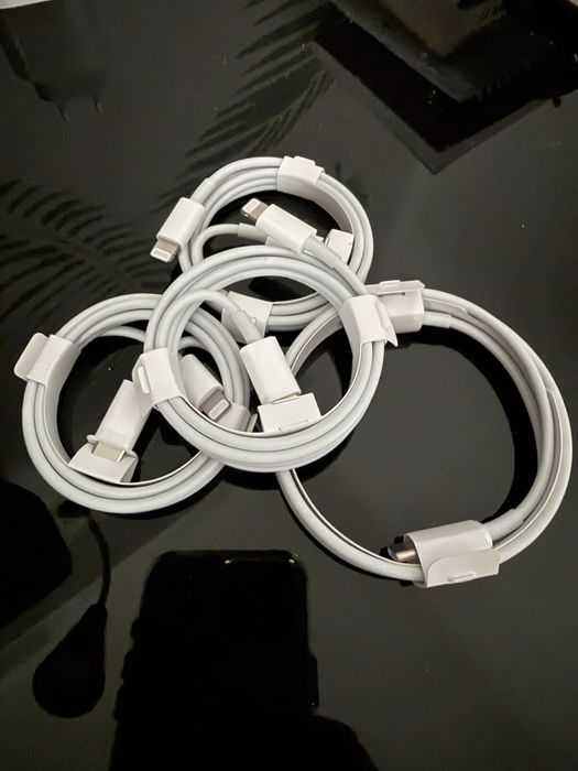 Cablu date original APPLE, USB-C - Lightning, 1m, alb