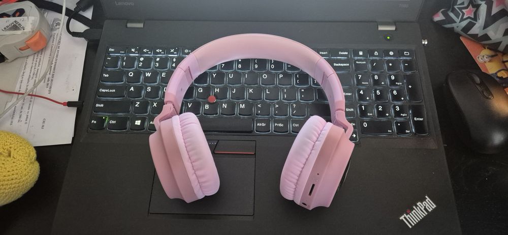 Casti Audio pentru Copii, PowerLocus Buddy cu volum limitat, Micro SD