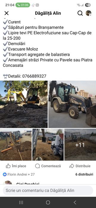 Miniexcavator -Inchiriere Utilaje