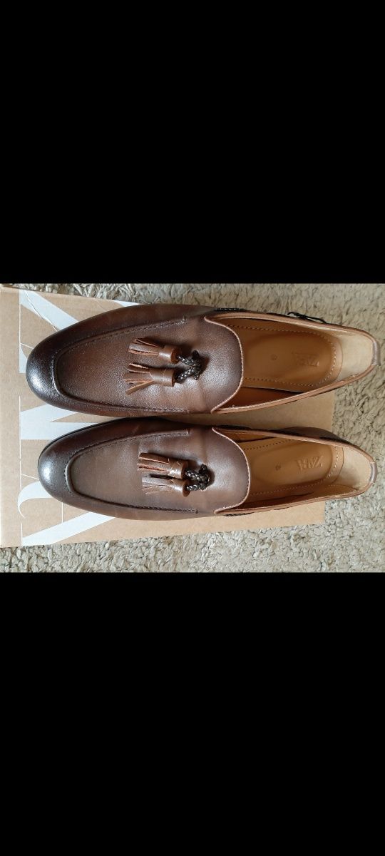 Mocasini Zara Premium din piele nappa cu cucuri