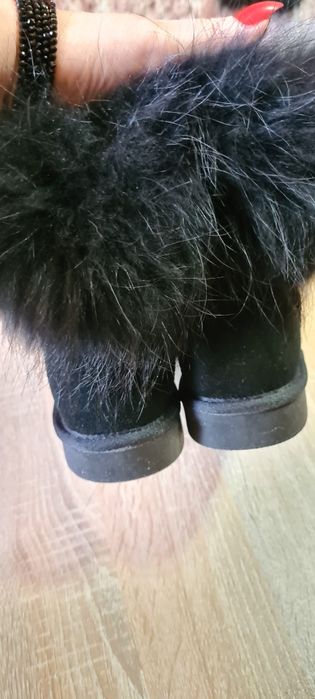 Cizme UGG piele mar.39,blanita naturala