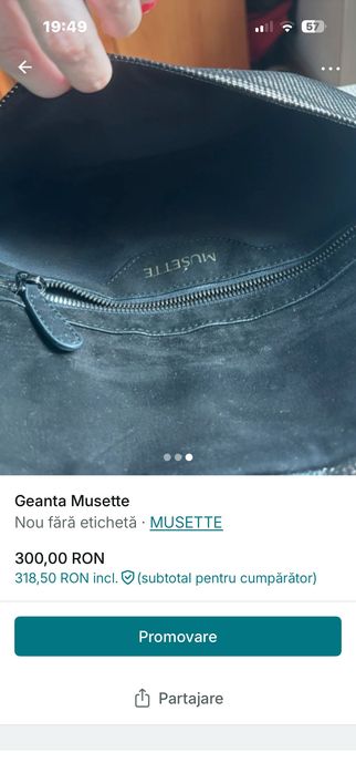 Geanta Musette, noua.