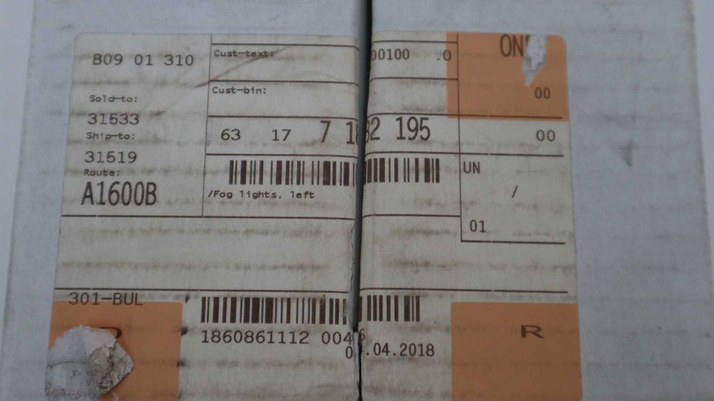 Чисто нов оригинален ляв халоген за БМВ Ф01 Ф02