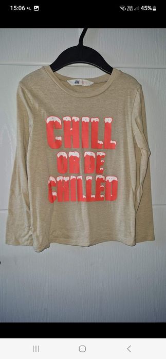 7-8г 128см нов анорак суитчър с качулка памук