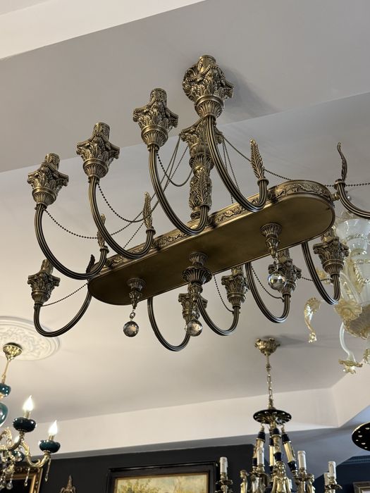 Candelabru bronz masiv- nisipiu-10 brate