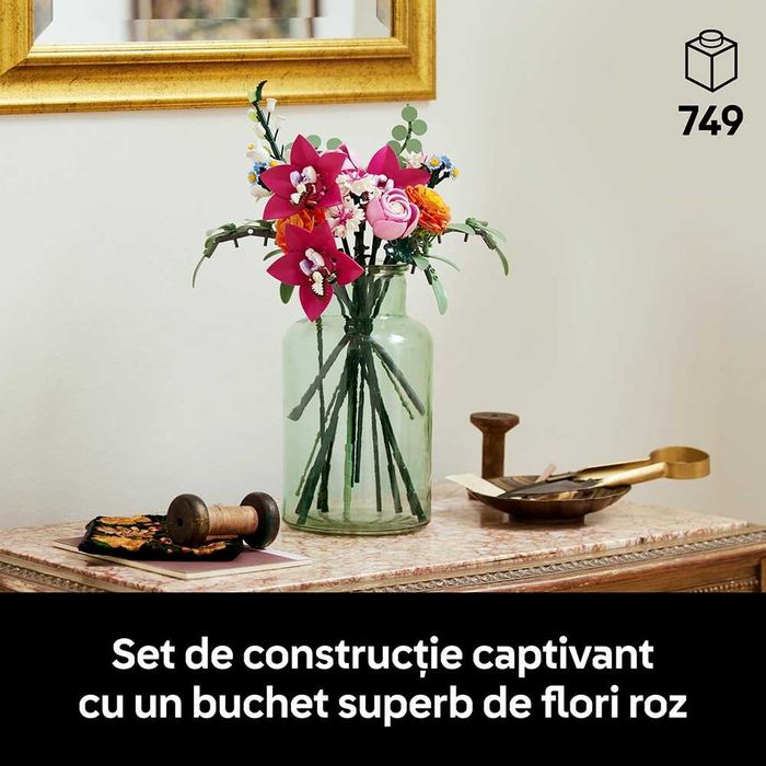 NOU TIP brand Le go  Buchet flori  Frumos roz 10342