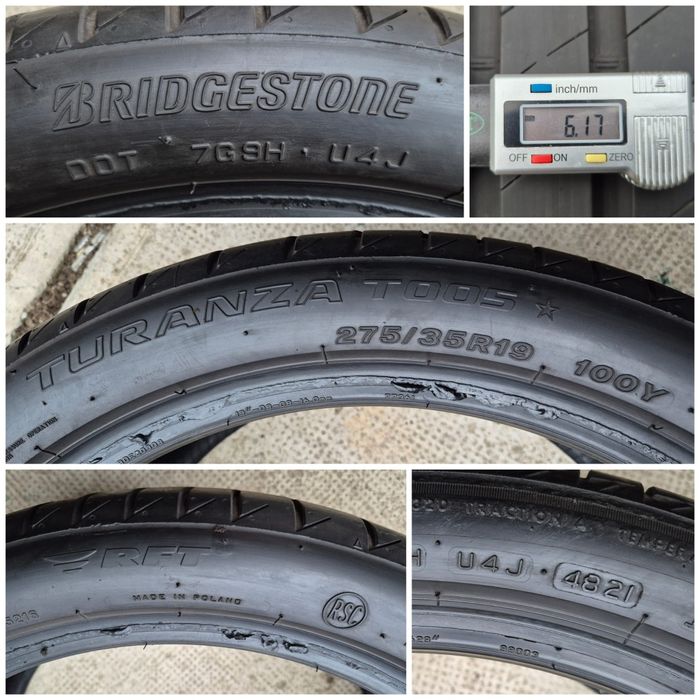 O bucată 275/35 R19 vară - una Pirelli Bridgestone