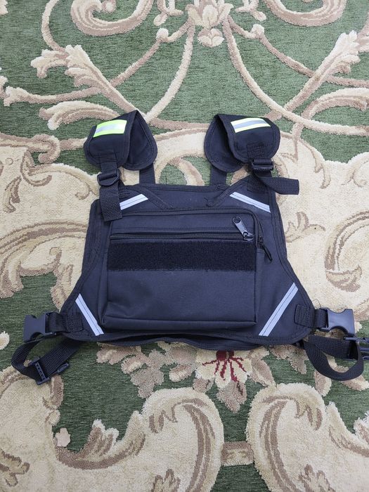 Сумка нагрудная для работ на улице, жилетка  сетчатая