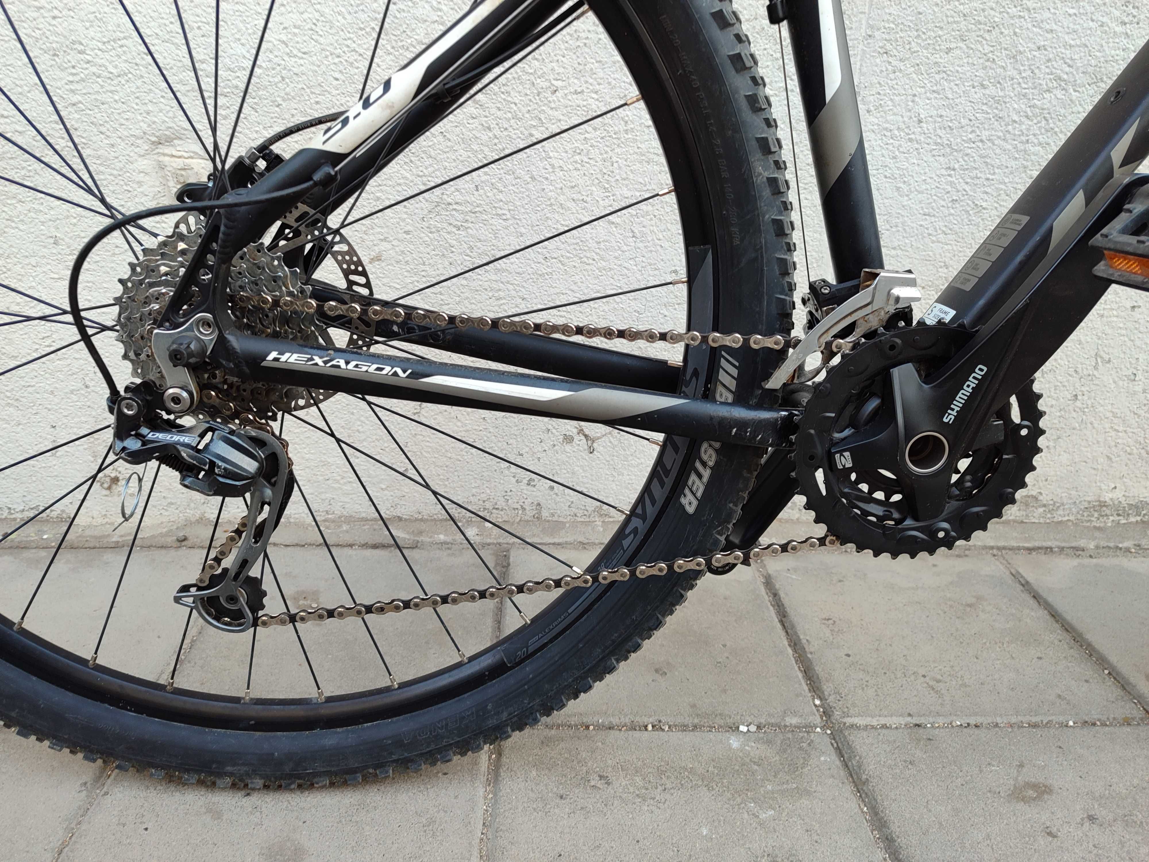 29" KROSS HEXAGON 5.0 , 3х8ск.,RockShox XC30 , М размер