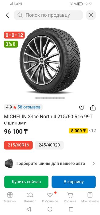 Шины зимние мишлен