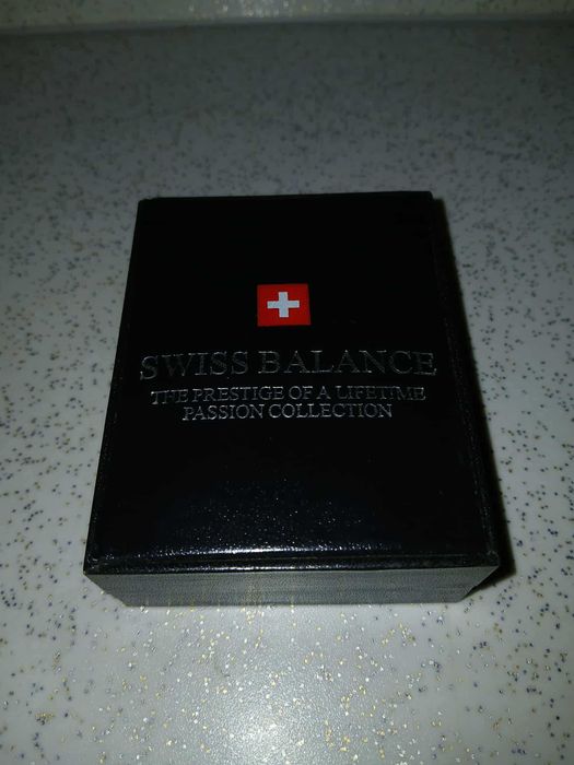 Швейцарски джобен сребърен часовник Swiss Balance