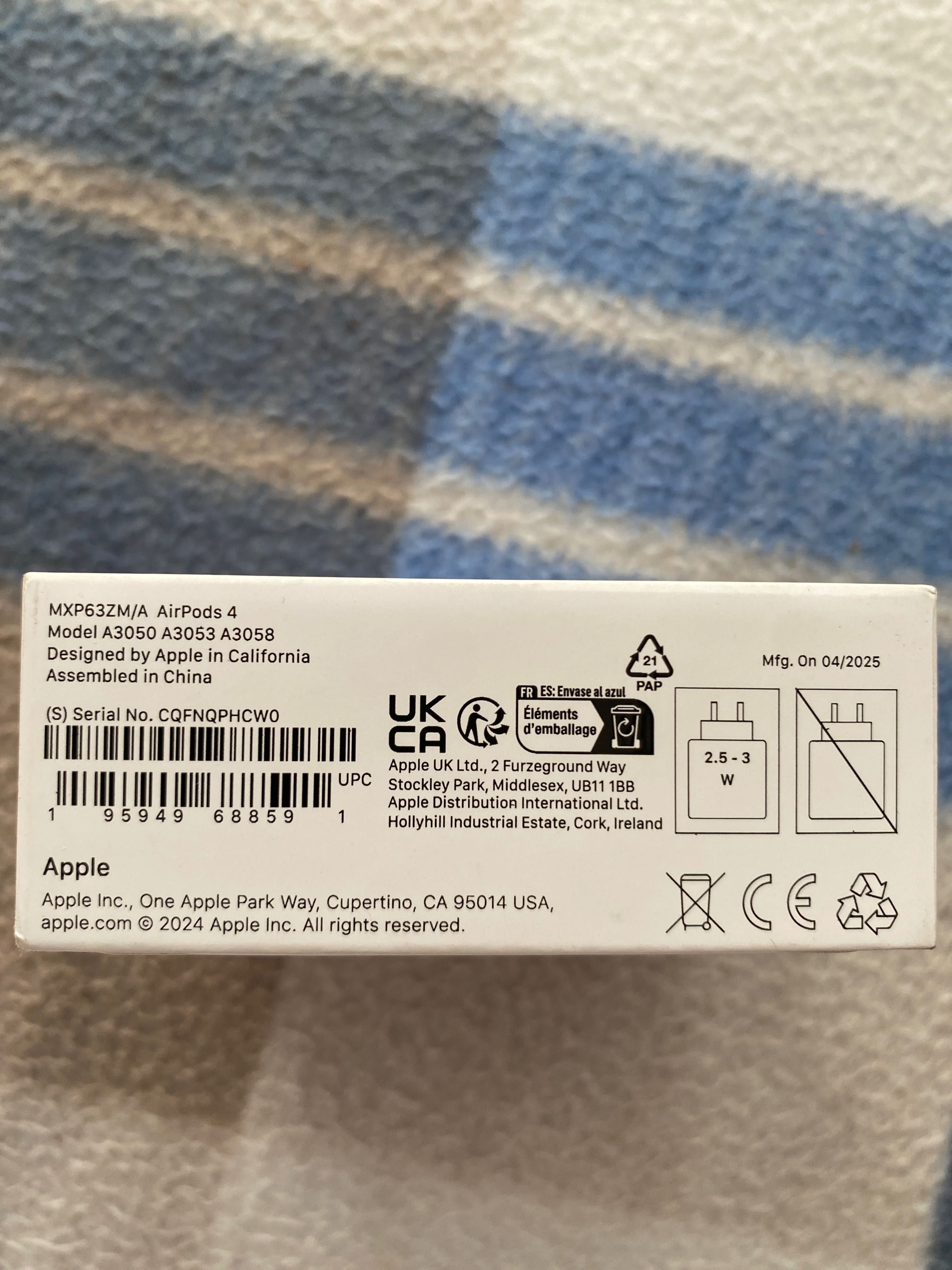 Airpods 4 Модел А3050 А3053 А3058