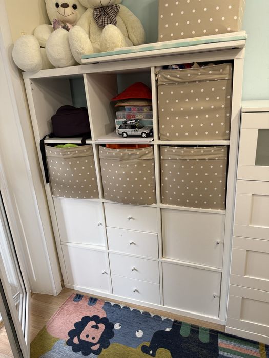 Стеллаж напольный IKEA КАЛЛАКС, 112x39x147 см, белый