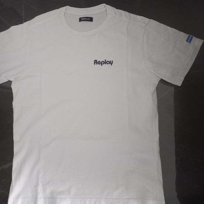 Tricou replay alb