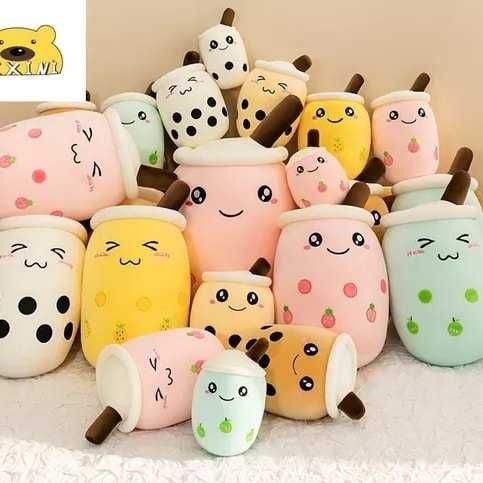 Плюшена играчка Възглавница Бабъл шейк Boba Tea Bubble Tea Cup
