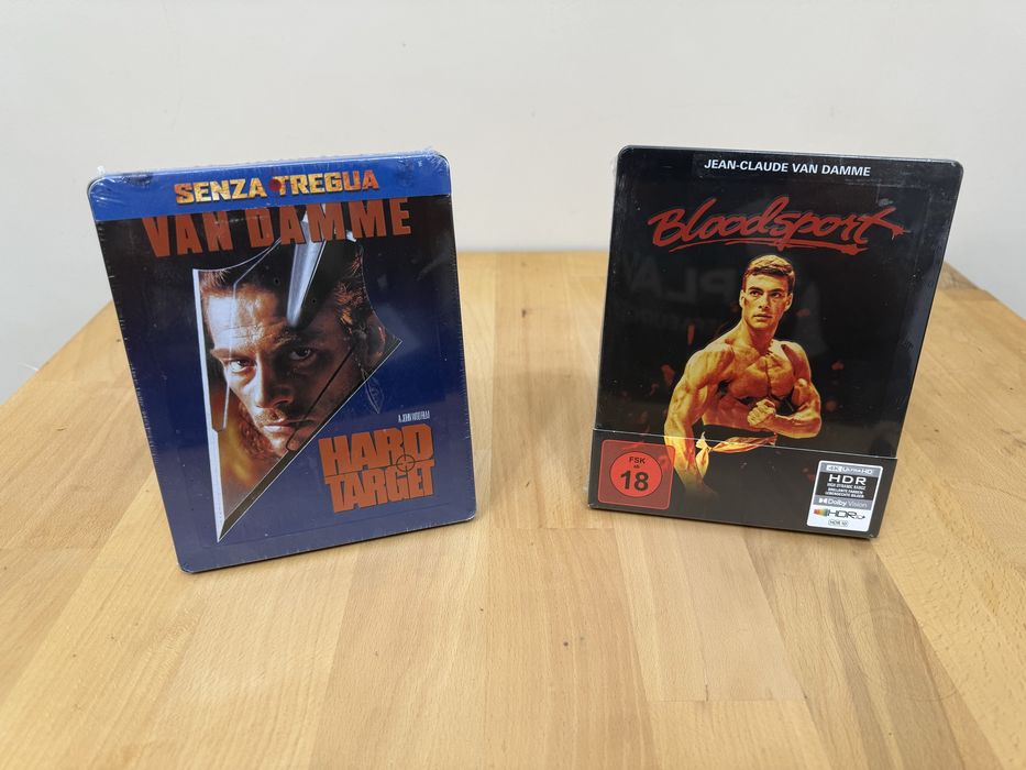 Steelbook 4k Hard Target si Bloodsport