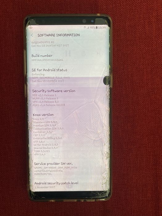 Samsung Note 8 Spart
