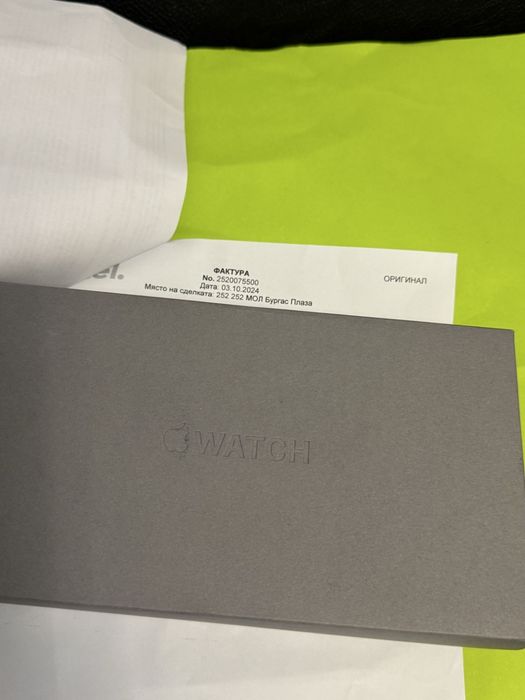 КАТО НОВ 49mm Apple watch Ultra 2 Гаранция Yettel 2026г. Black