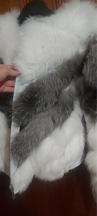 Палто  естествен пух