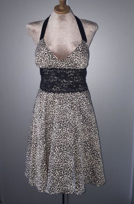 Платье леопард.S-M