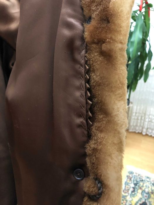 Haina mouton dore, noua, culoare cognac