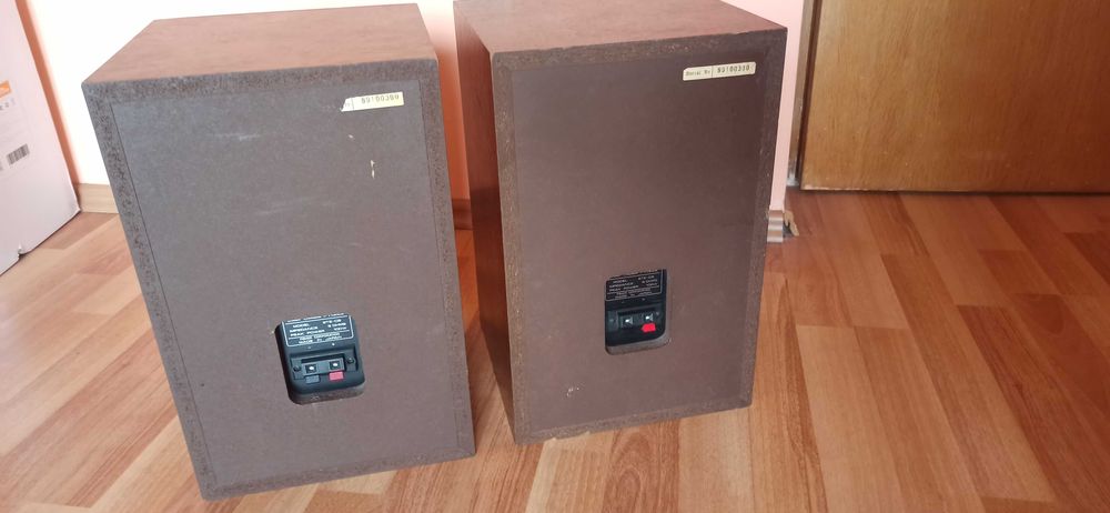 Boxe FISHER STE-C5 made in JAPAN bookshelf speakers carbon metal