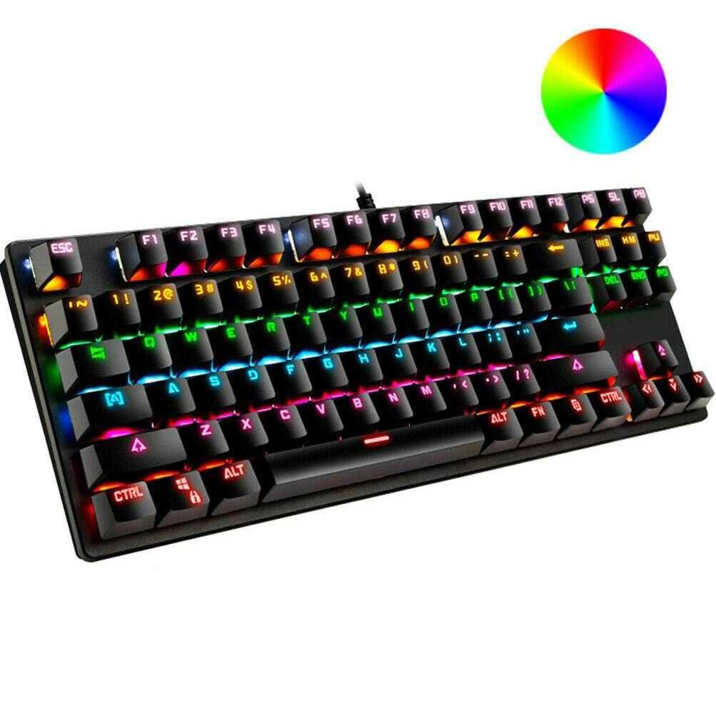 Клавиатура STELS K550, Геймърска, Механична, USB, RGB