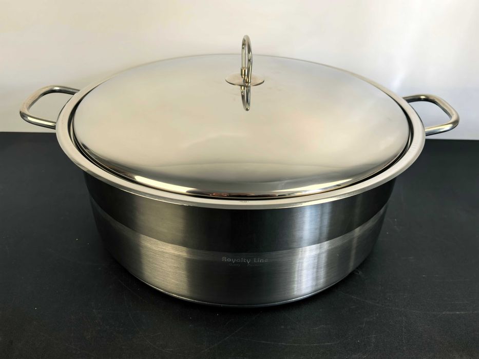 Cratita inox 36x14 cm 14 litri cu capac metal 250 lei