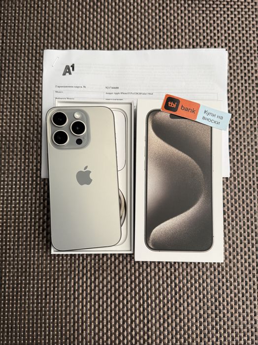 128!ЛИЗИНГ*49лв/м iPhone 15 pro * Natural айфон 15 про