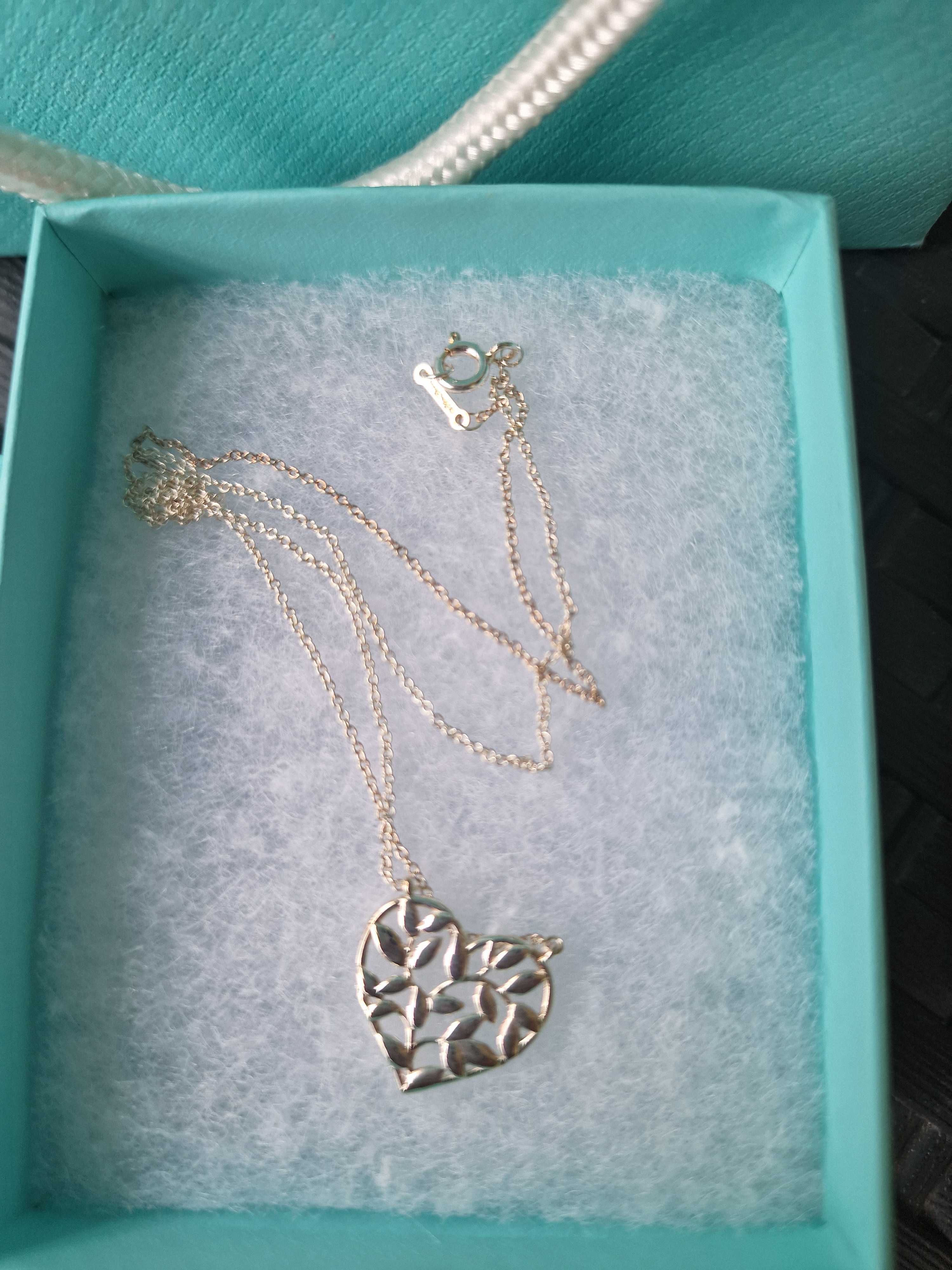 Оригинално сребърно колие на Тифани Tiffany & Co. Сърце