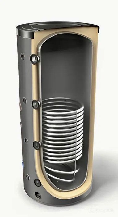 Puffer termo cu serpentine de inox, 250-1500L. Tabla 3mm.