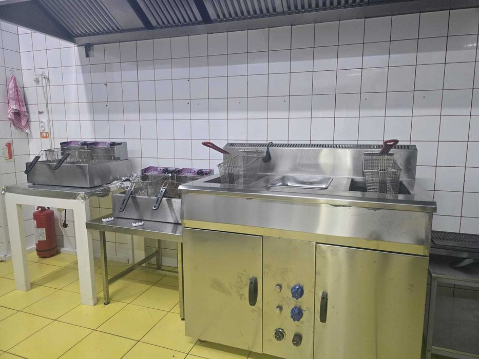 Friteuza pe gaz 2 cuve 25L