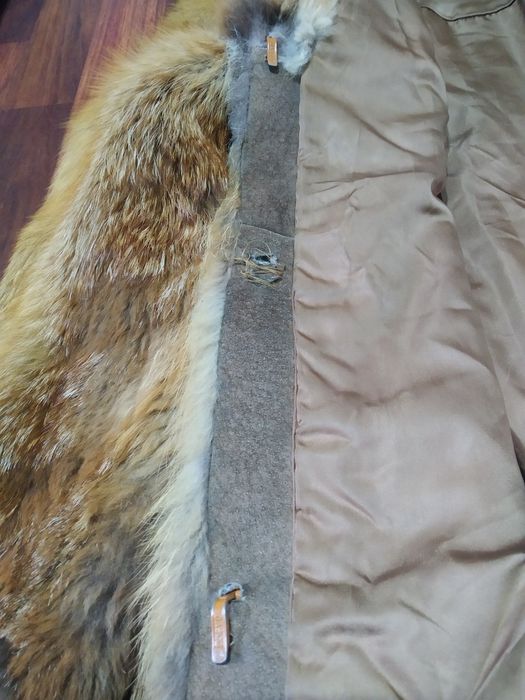 Haina din blana naturala de vulpe