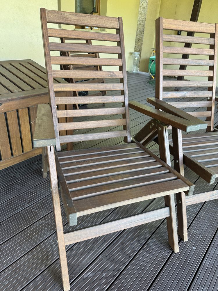 Vand set IKEA 4 scaune pliabile+perne exterior