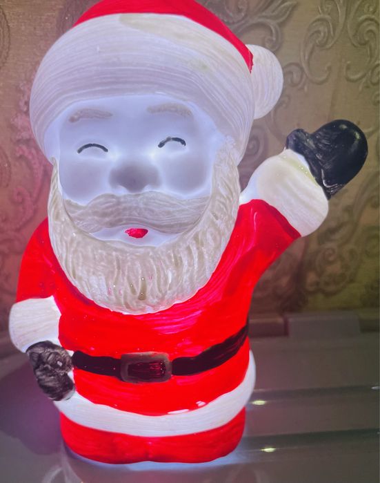 Декоративный светильник Дед мороз, пластик