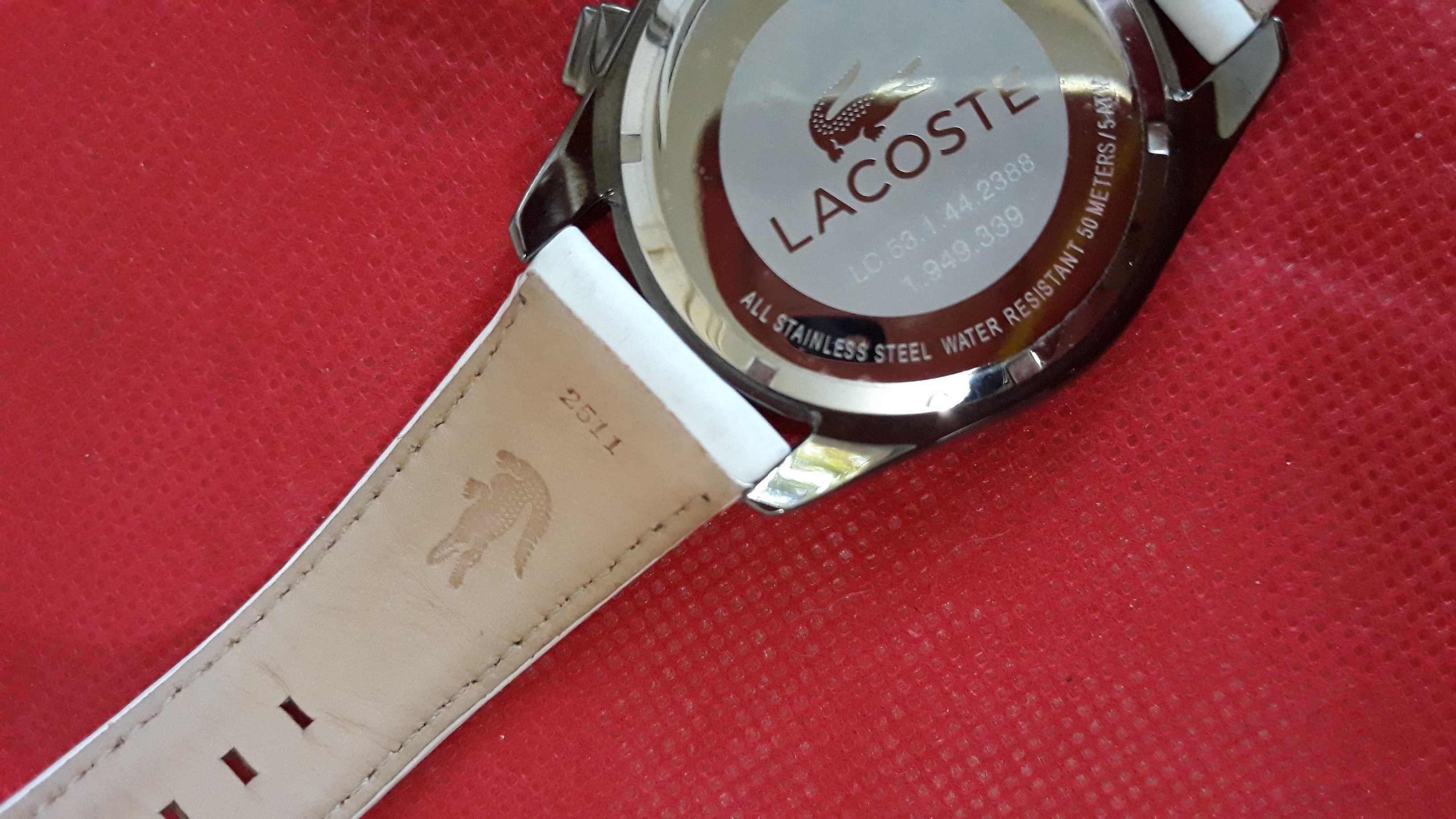 LaCOSTE cronograph, unisex, original, exclus Omega Zenith Rado Seiko