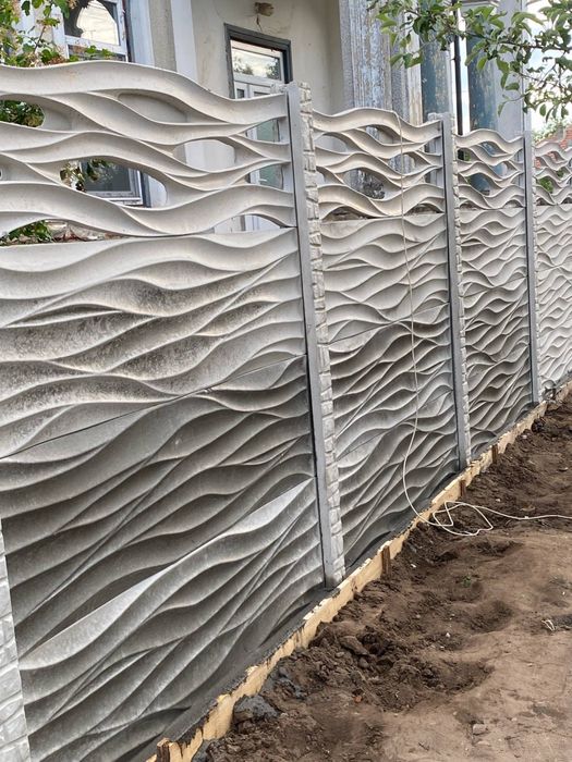 Gard din beton amprentat