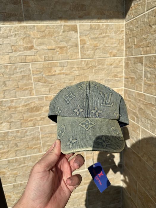 LV Monogram Washed Denim Cap